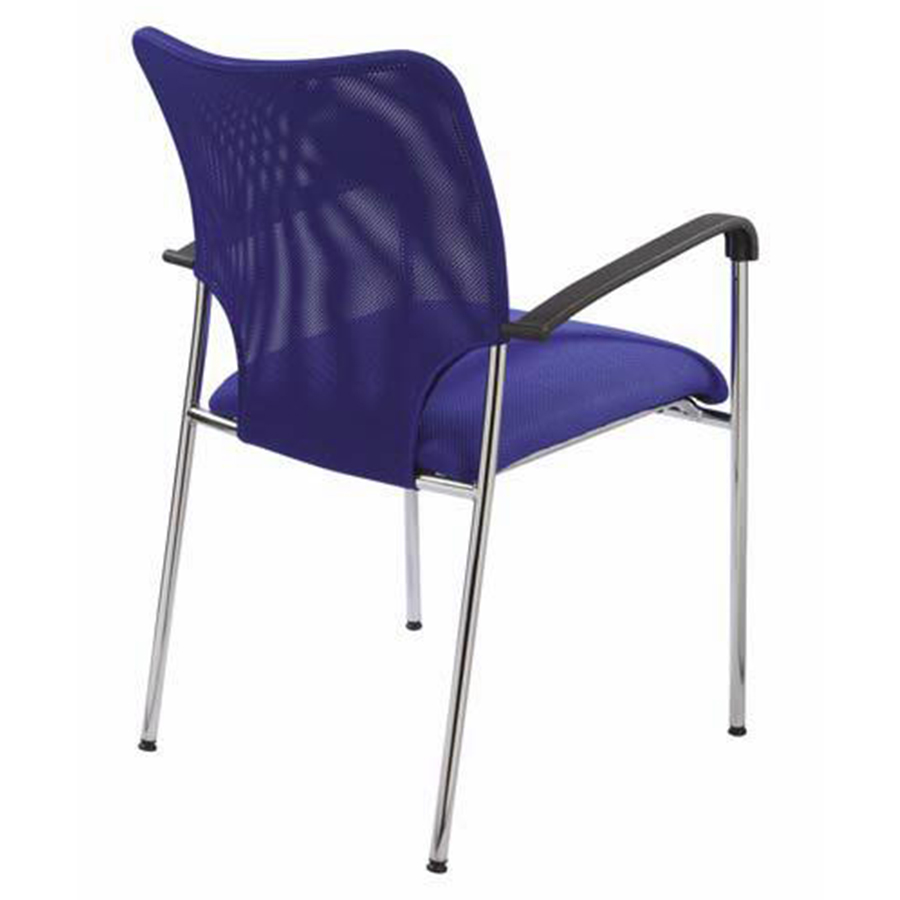 Chaise de bureau bleu avec assise rembourrée et confort optimal